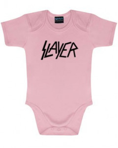 Slayer baby body Logo Pink | Metal Kids and Baby collection